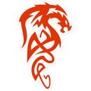 Fiery Tribal Dragon Sticker