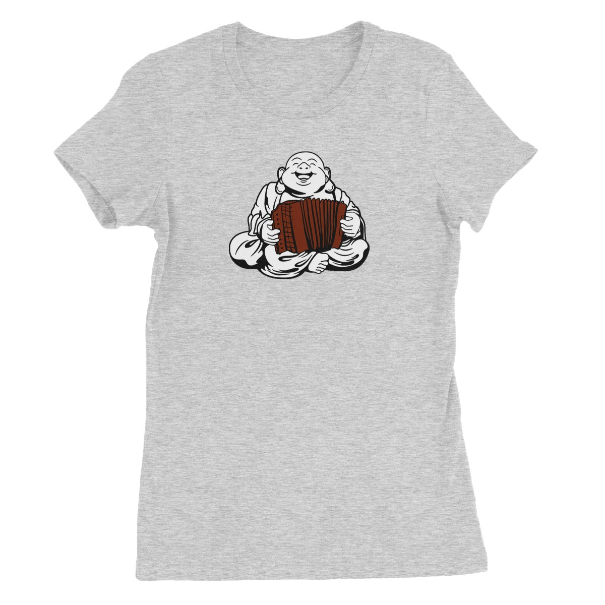 Melodeon Playing Buddha Women's T-Shirt