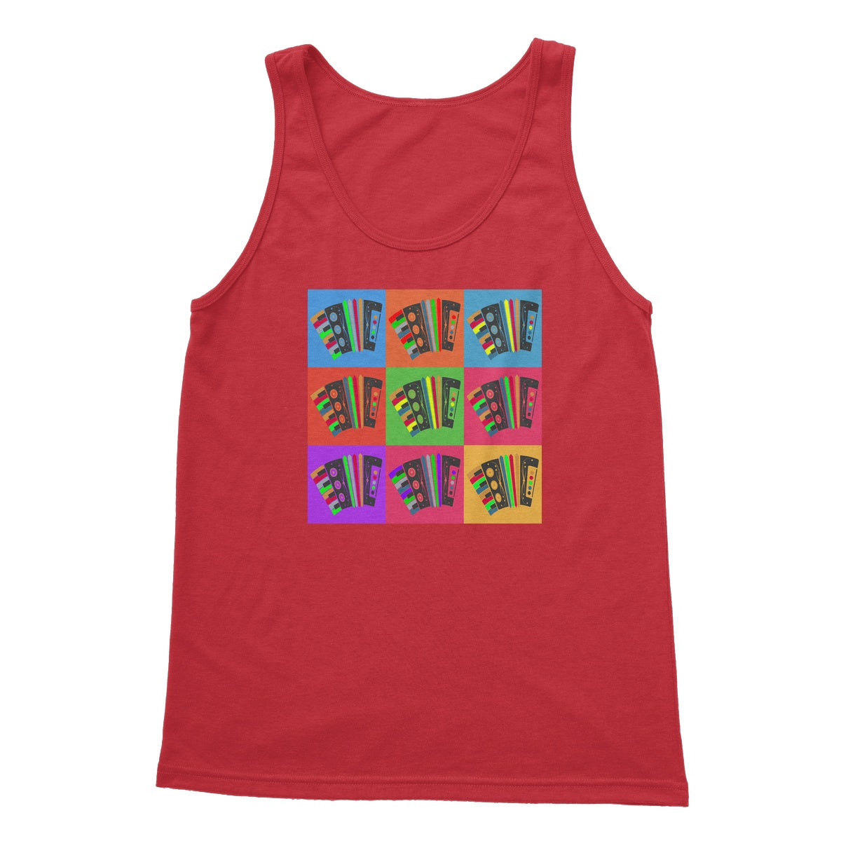 Warhol Style Accordions Tank Top