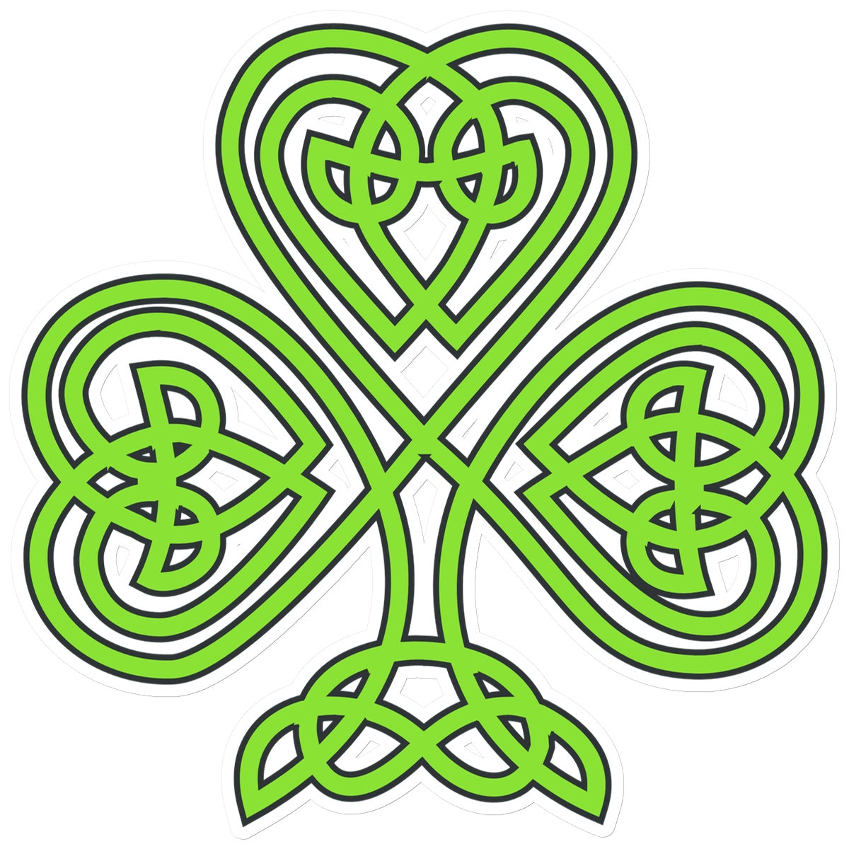 Celtic Shamrock Sticker