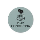 Keep Calm & Play Anglo Concertina Glass Chopping Board