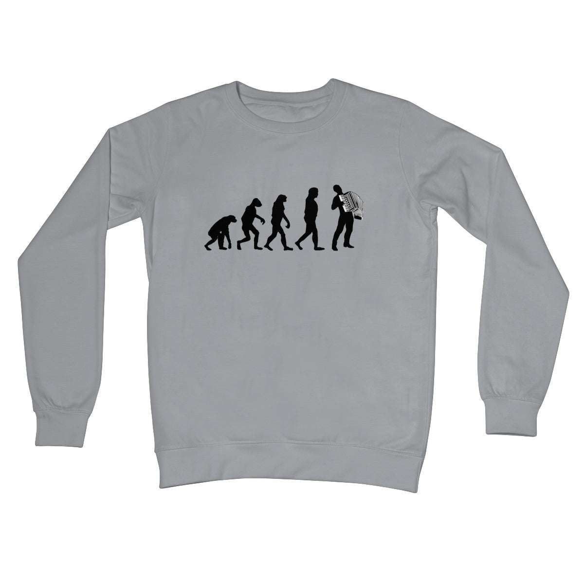 Evolution of Accordion Players Sweatshirt