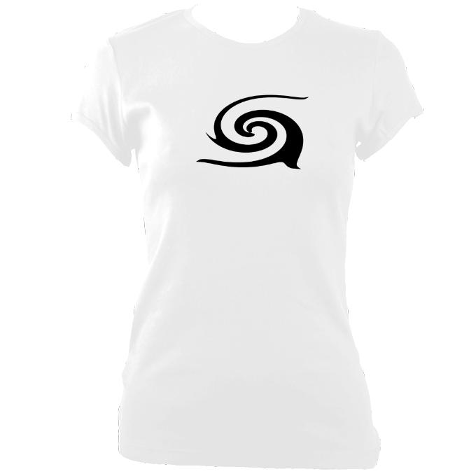 Tribal Spiral Ladies Fitted T-shirt