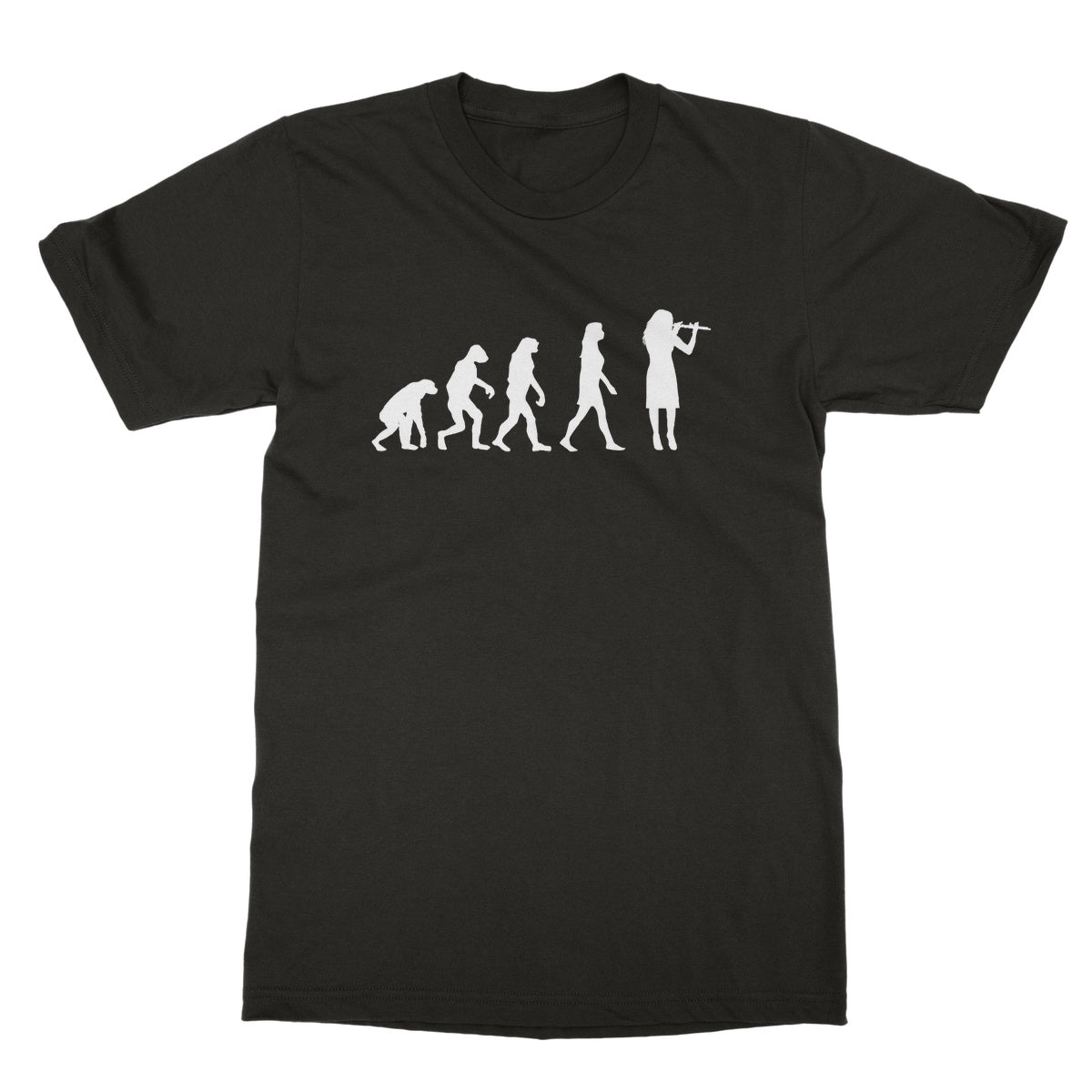 Evolution of Female Flute Players T-Shirt