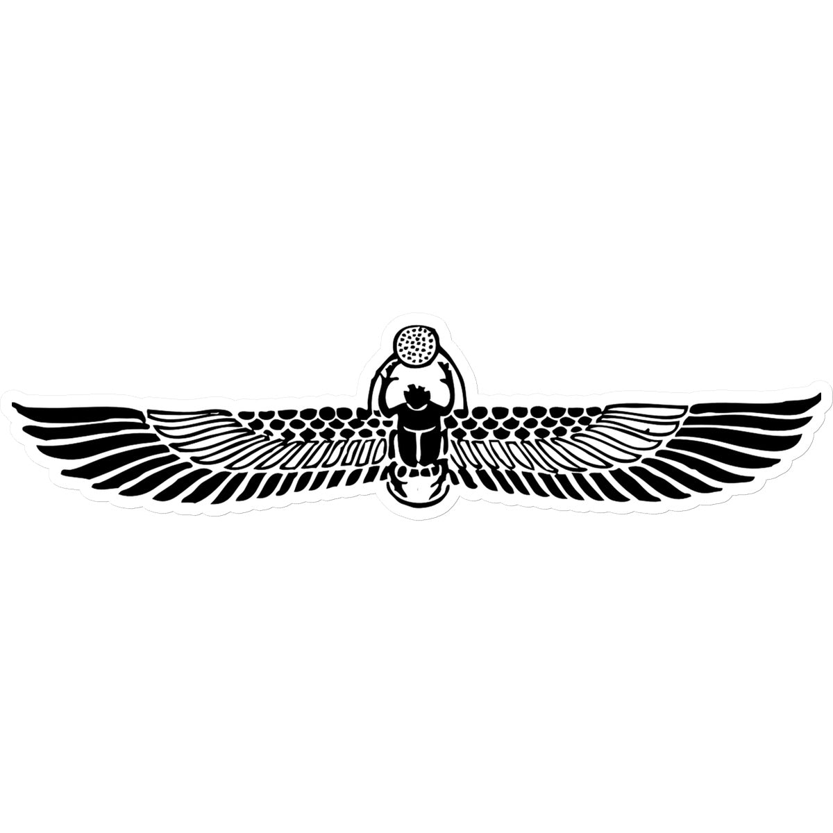 Winged Scarab Sticker