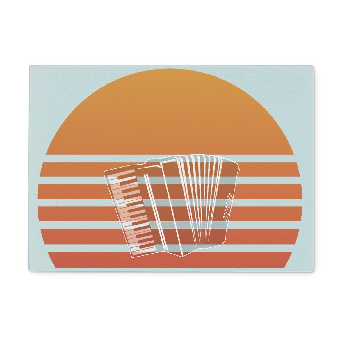 Sunset Accordion Glass Chopping Board