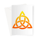 Fiery Celtic Trinity Greeting Card