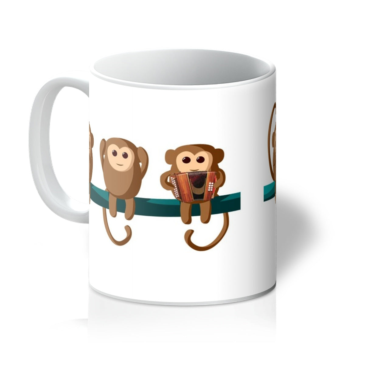 Play No Melodeon Monkeys Mug