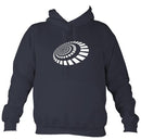 Spiral Blocks Hoodie-Hoodie-Denim-Mudchutney