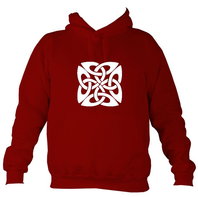 Celtic Square-ish Design Hoodie-Hoodie-Red hot chilli-Mudchutney