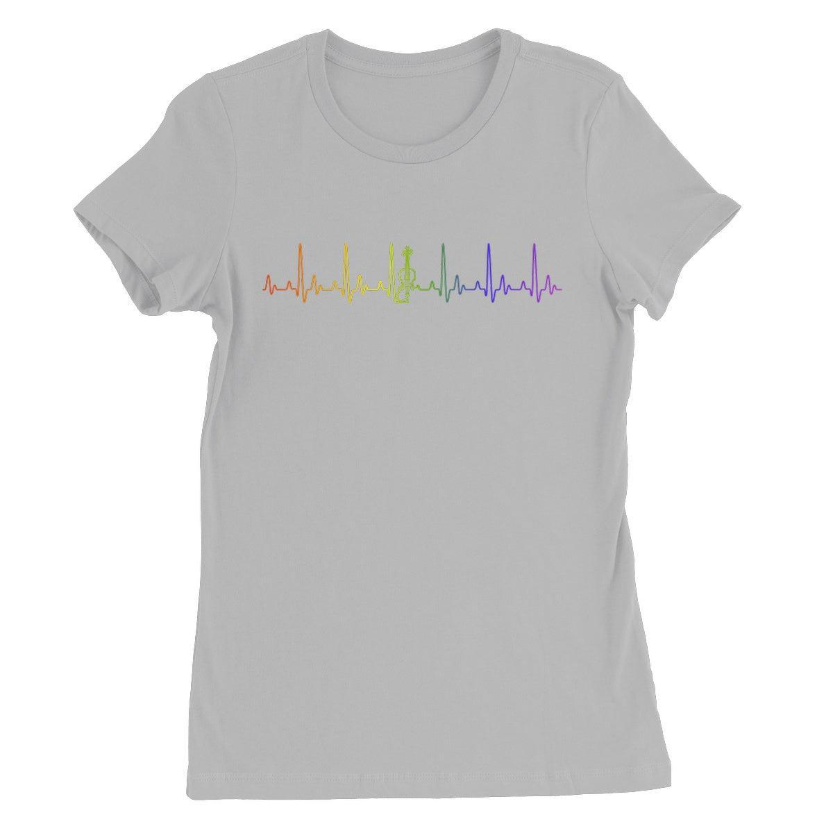 Rainbow Heartbeat Fiddle Women's T-Shirt