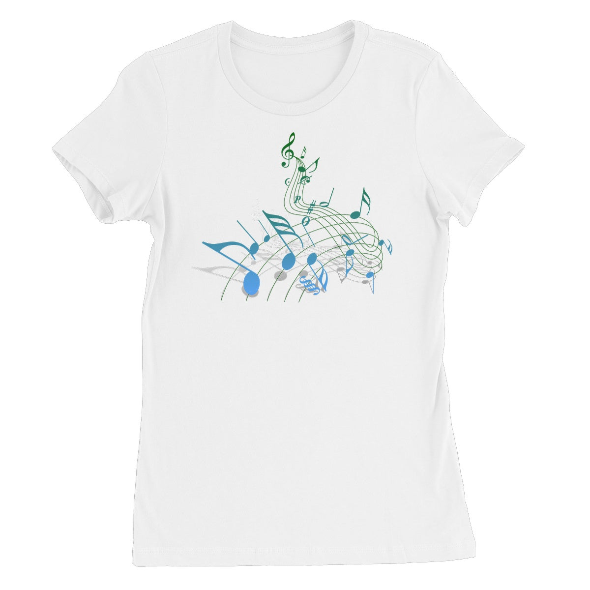 Abstract Music Score Women's T-Shirt