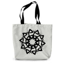 Celtic Style Flower Canvas Tote Bag