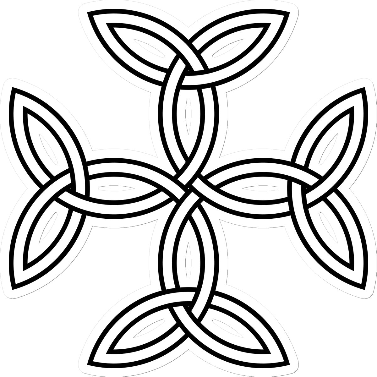 Celtic 4 sided knot Sticker