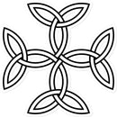 Celtic 4 sided knot Sticker