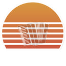 Sunset Accordion Sticker