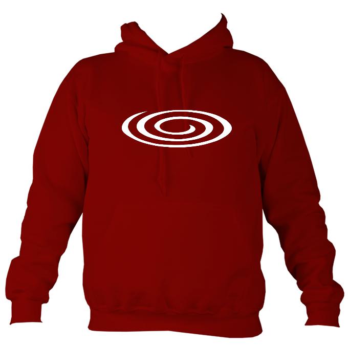 Flattened Spiral Hoodie-Hoodie-Red hot chilli-Mudchutney