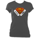 Melodeon Superhero Ladies Fitted T-shirt