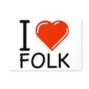 I Love Folk Placemat