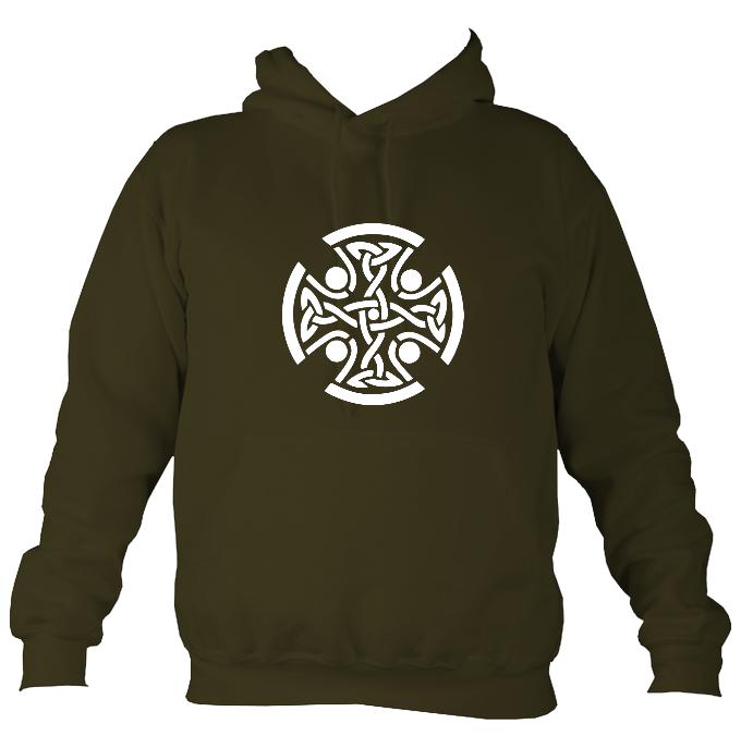 Celtic Round Hoodie-Hoodie-Olive green-Mudchutney