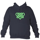 Celtic Triple Hearts Hoodie-Hoodie-Denim-Mudchutney