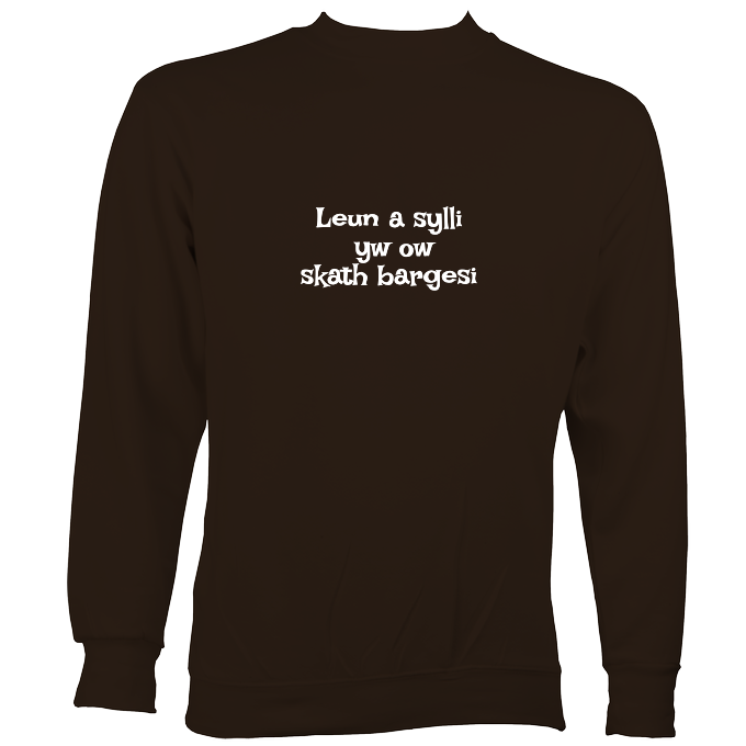 Cornish Language "My Hovercraft Is Full of Eels" Sweatshirt