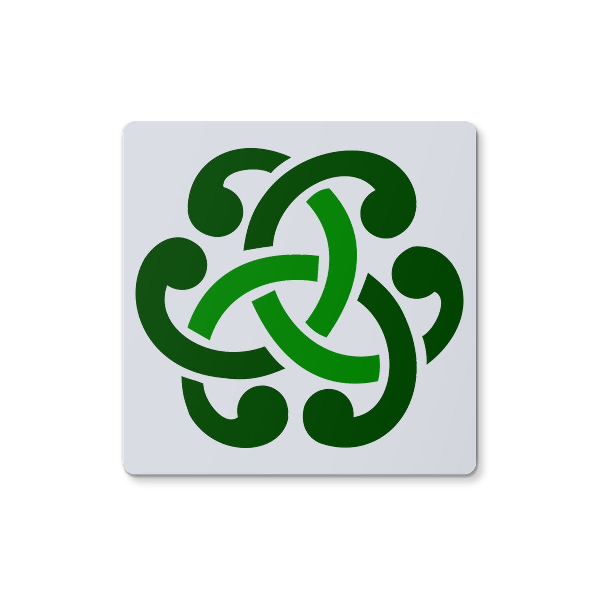 Green Celtic Knot Coaster