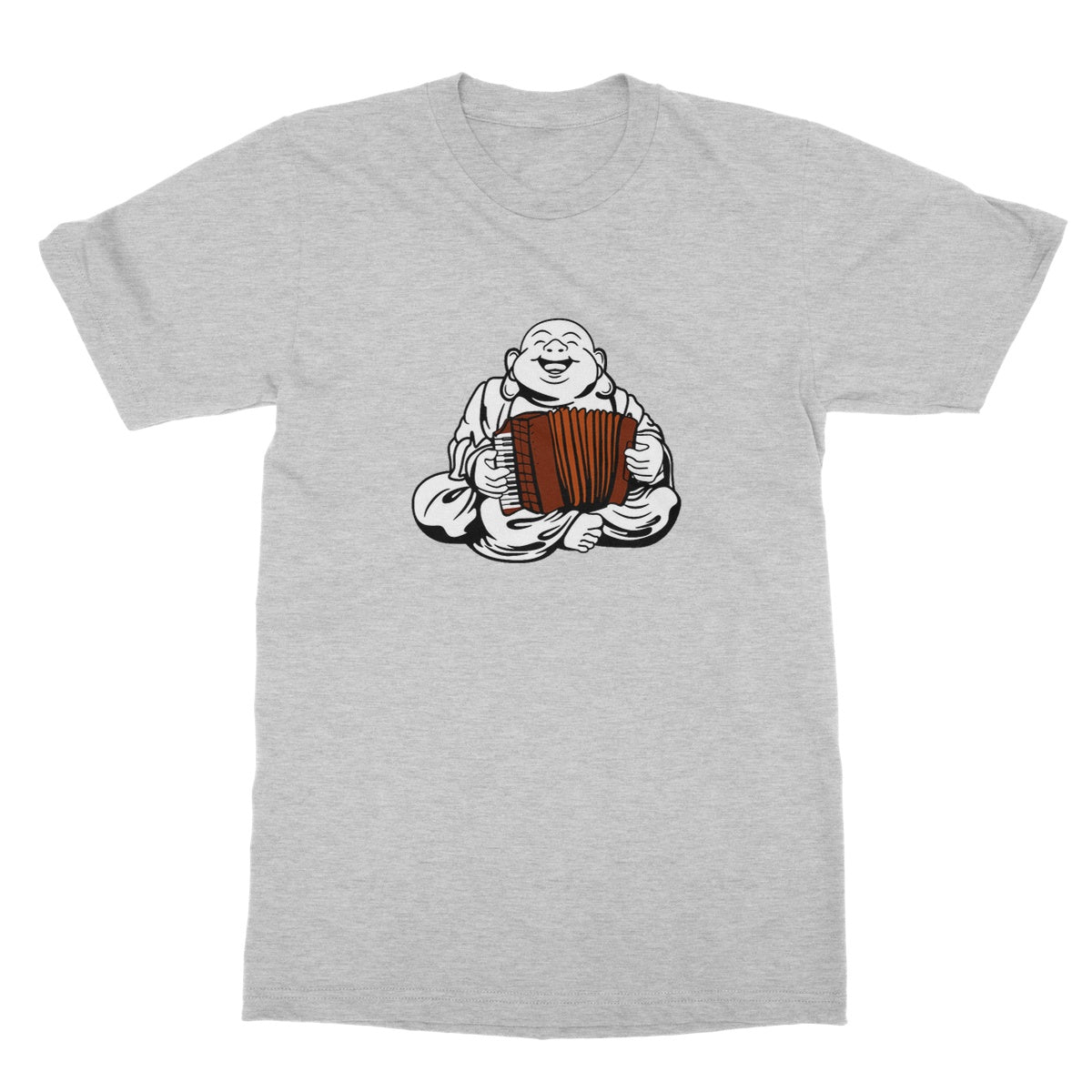 Accordion Playing  Buddha T-Shirt