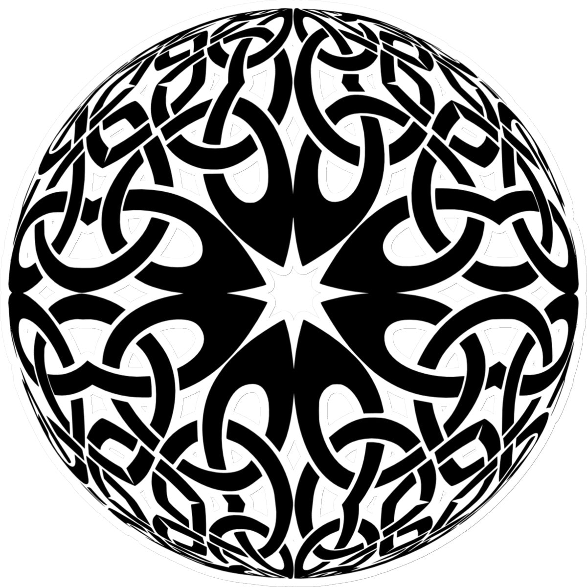 Celtic Woven Globe Sticker