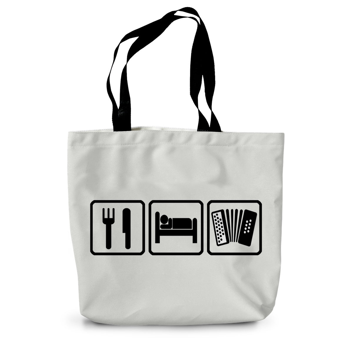 Eat Sleep & Play Melodeon Canvas Tote Bag