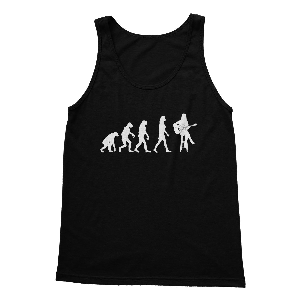 Evolution of Female Guitar Players Tank Top