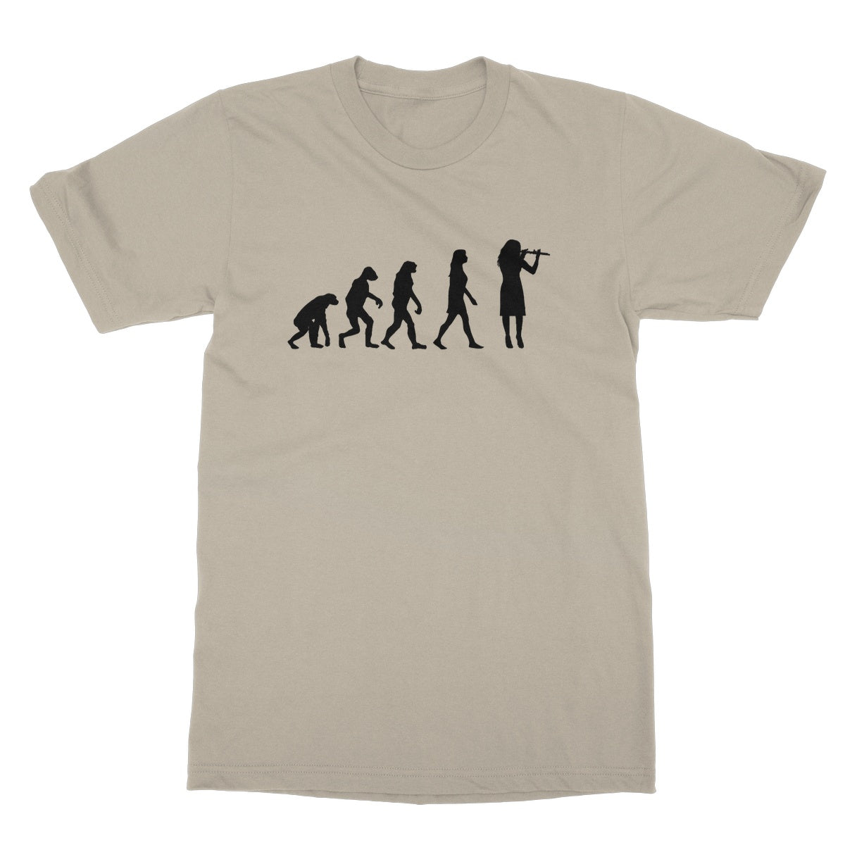 Evolution of Female Flute Players T-Shirt