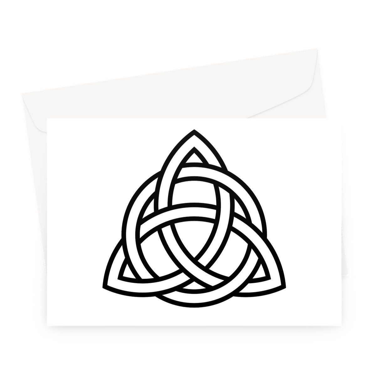 Triangular Celtic Knot Greeting Card