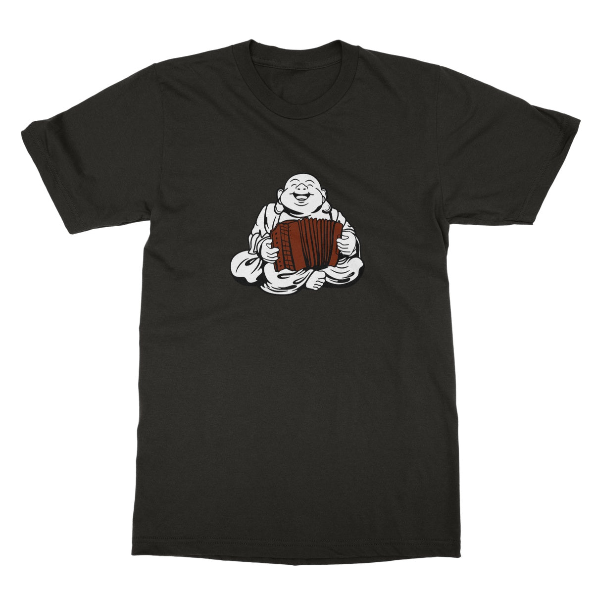 Melodeon Playing Buddha T-Shirt