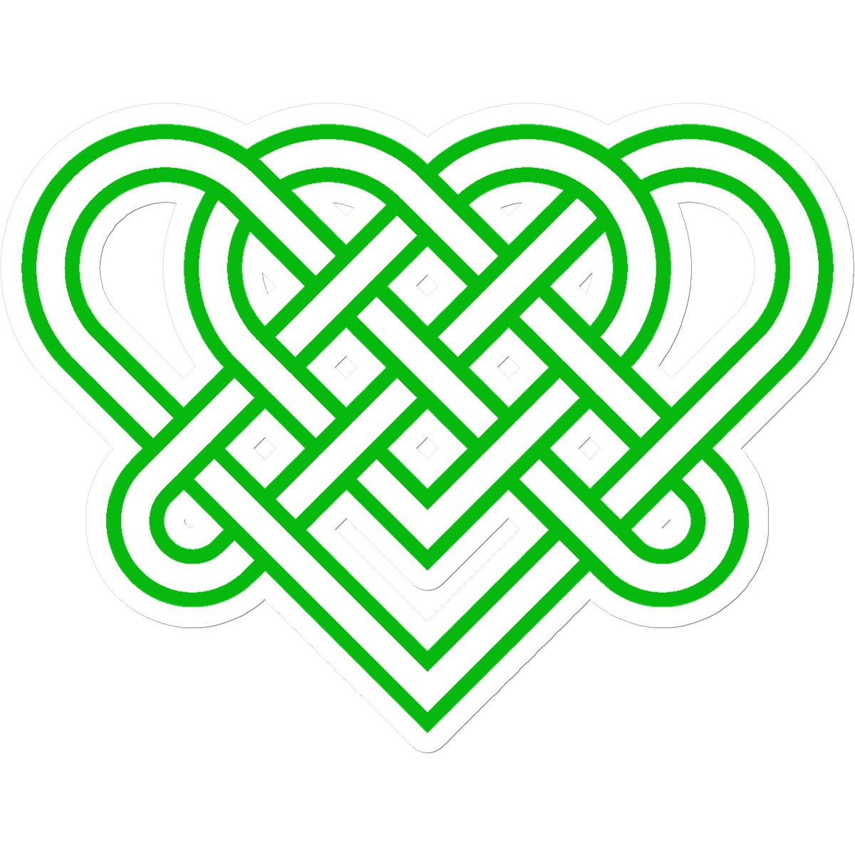 Celtic woven hearts Sticker