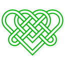 Celtic woven hearts Sticker