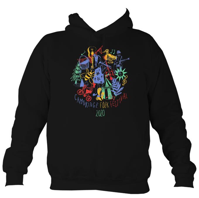 Cambridge Folk Festival - Design 9 - Hoodie-Hoodie-Jet black-Mudchutney