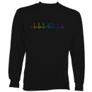 Guitar Heartbeat in Rainbow Colour Sweatshirt