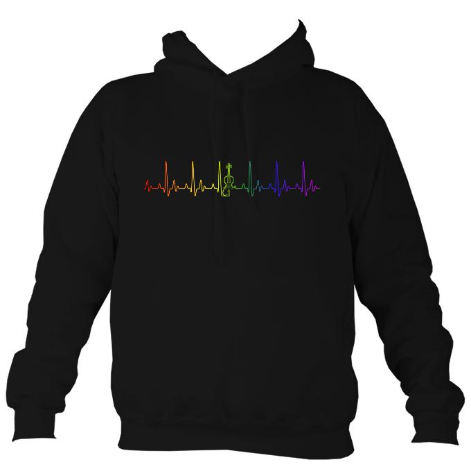 Heartbeat Fiddle in Rainbow Colours Hoodie