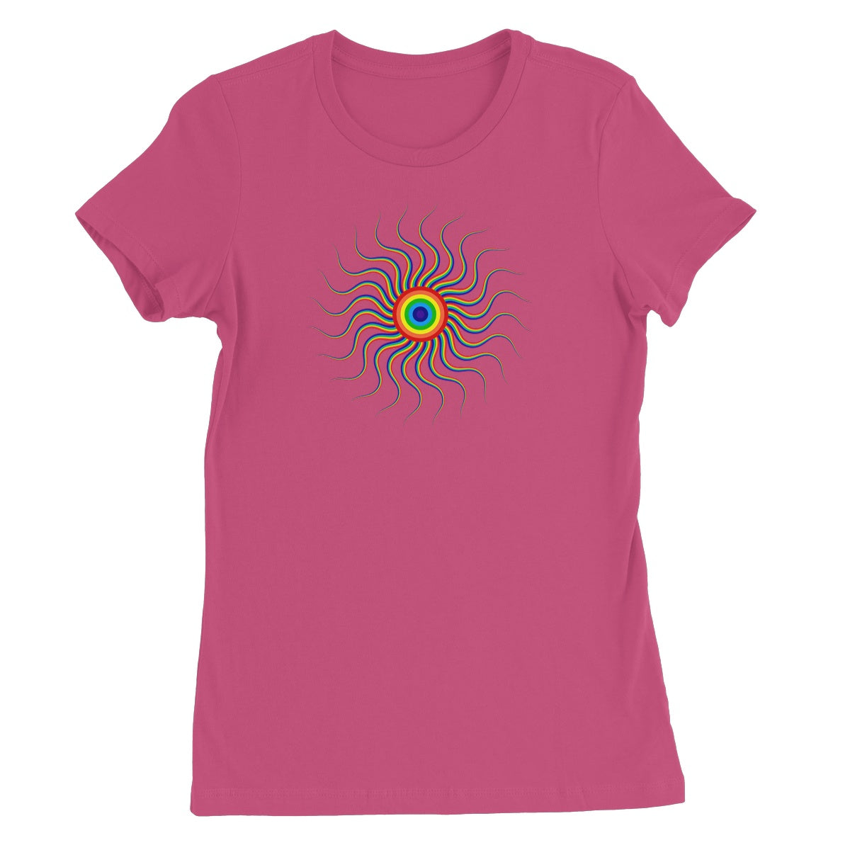 Colourful Wavy Sun Women's T-Shirt