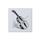 Fiddle and Bow Sketch Coaster