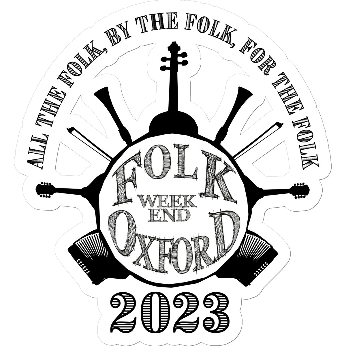 Folk Weekend Oxford 2023 Sticker