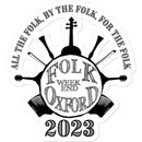 Folk Weekend Oxford 2023 Sticker