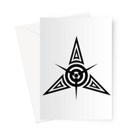 Tribal Star Tattoo Greeting Card