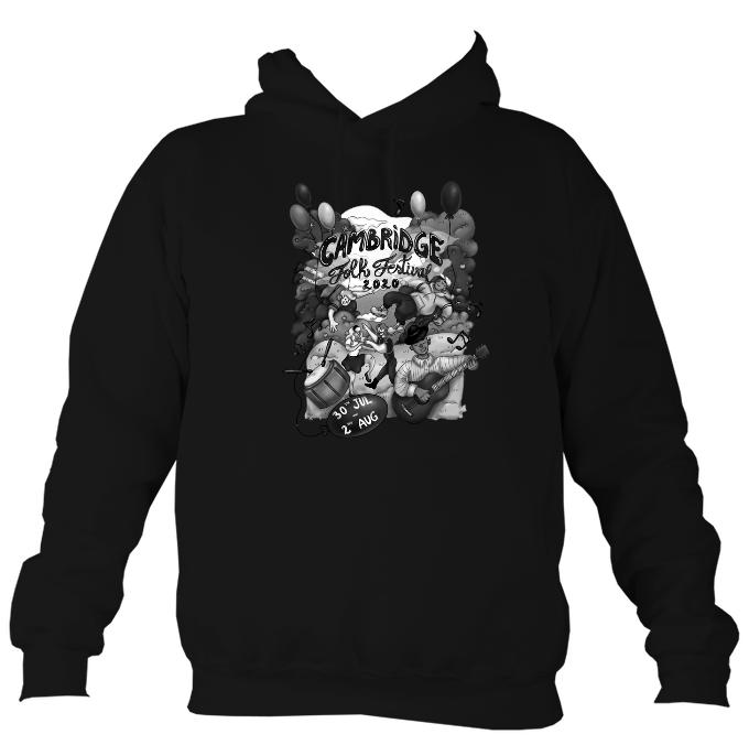 Cambridge Folk Festival - Design 5 - Hoodie-Hoodie-Jet black-Mudchutney