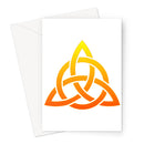 Fiery Celtic Trinity Greeting Card