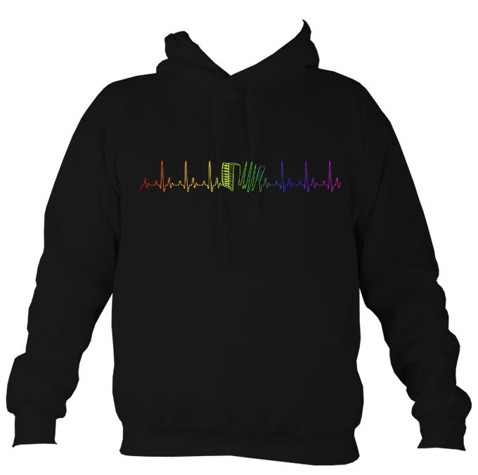 Heartbeat Rainbow Accordion Hoodie