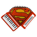 Accordion Superhero Sticker