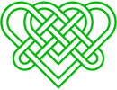 Celtic Triple Hearts Knot T-shirt - T-shirt - - Mudchutney