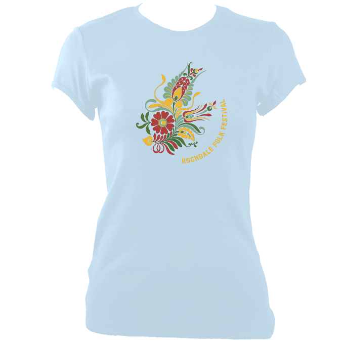 Rochdale Folk Festival 2021 Ladies Fitted T-shirt